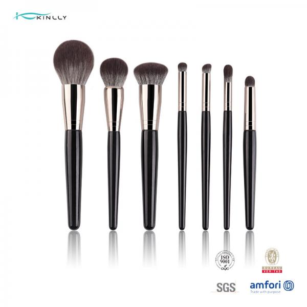 Quality 7PCS Makeup Brush With Synthetic Hair ,Rose Gold Ferrule Cosmetic Brush ,Wooden/Plastic/Acrylic Handle Are Welcome for sale