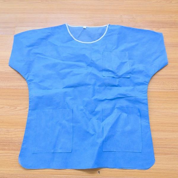 Quality S-XXXL Non Woven Hospital Surgical Scrubs Disposable Patient Gown With Pants for sale