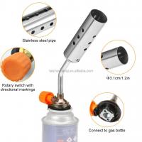 China Kitchen Portable 1300C Gas Heating Torch Flame Gun Stainless Steel factory