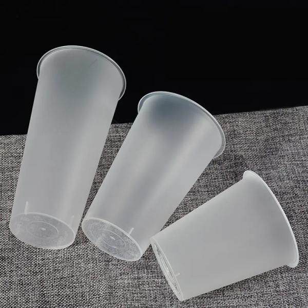 Quality White 350ml PP Plastic Cup 7.5cmx8.5cm Heat Cold Resistant for sale