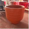 China Factory selling modern garden decoration round fiber clay flower pot for outdoor factory