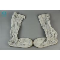 China Stripe Type Clean Room Booties , ESD Safety Boots With Leather PVC Sole factory