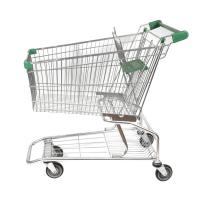 China High Sales 125L Classic Conventional American Metal Shopping Cart Wholesale Grocery Supermarket Cart factory
