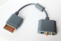 China New Optical Audio Adapter For Microsoft XBOX 360 AV RCA R/L Cable / cord factory