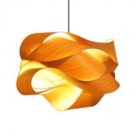 China Nordic Wooden Rattan Pendant Light LED Light Source For Living Room factory