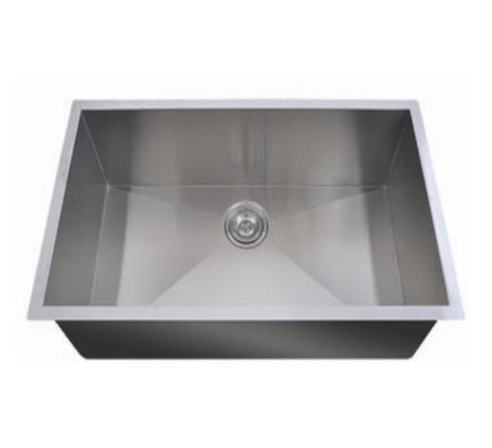 Quality Right Angle Stainless Single Basin Kitchen Sink Undermount 600*450mm for sale