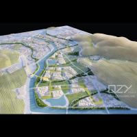 China Wuyan Design - 1:1500 Ningbo Yinzhou Yinzhou River Planning Mode factory