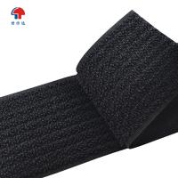 China Tourniquet Material Nylon 38mm Black One Side Hook And Loop Tape factory