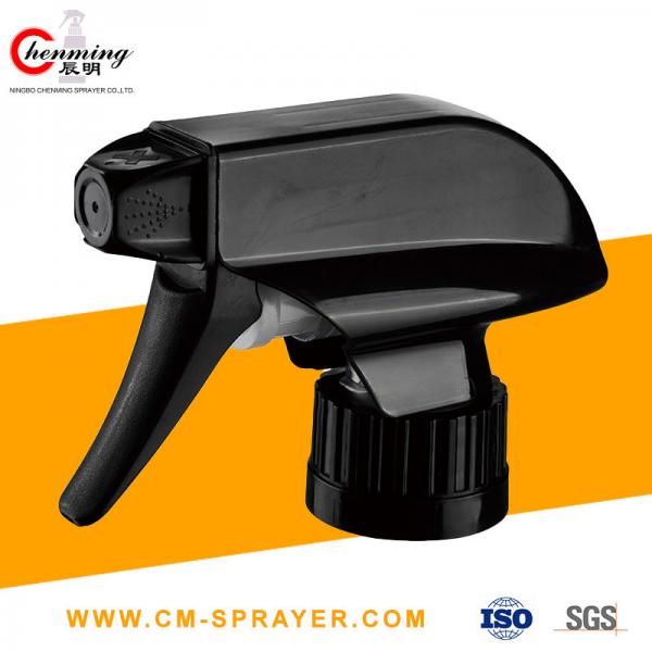 Quality Black Fine Mist Trigger Sprayer Pump 28/410 Black Ratchet Sprayers 0.12CC Car Wash for sale