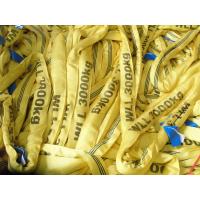 Quality Yellow 3T Polyester Lifting Sling Crane Lifting Straps For Cargo / Crane for sale