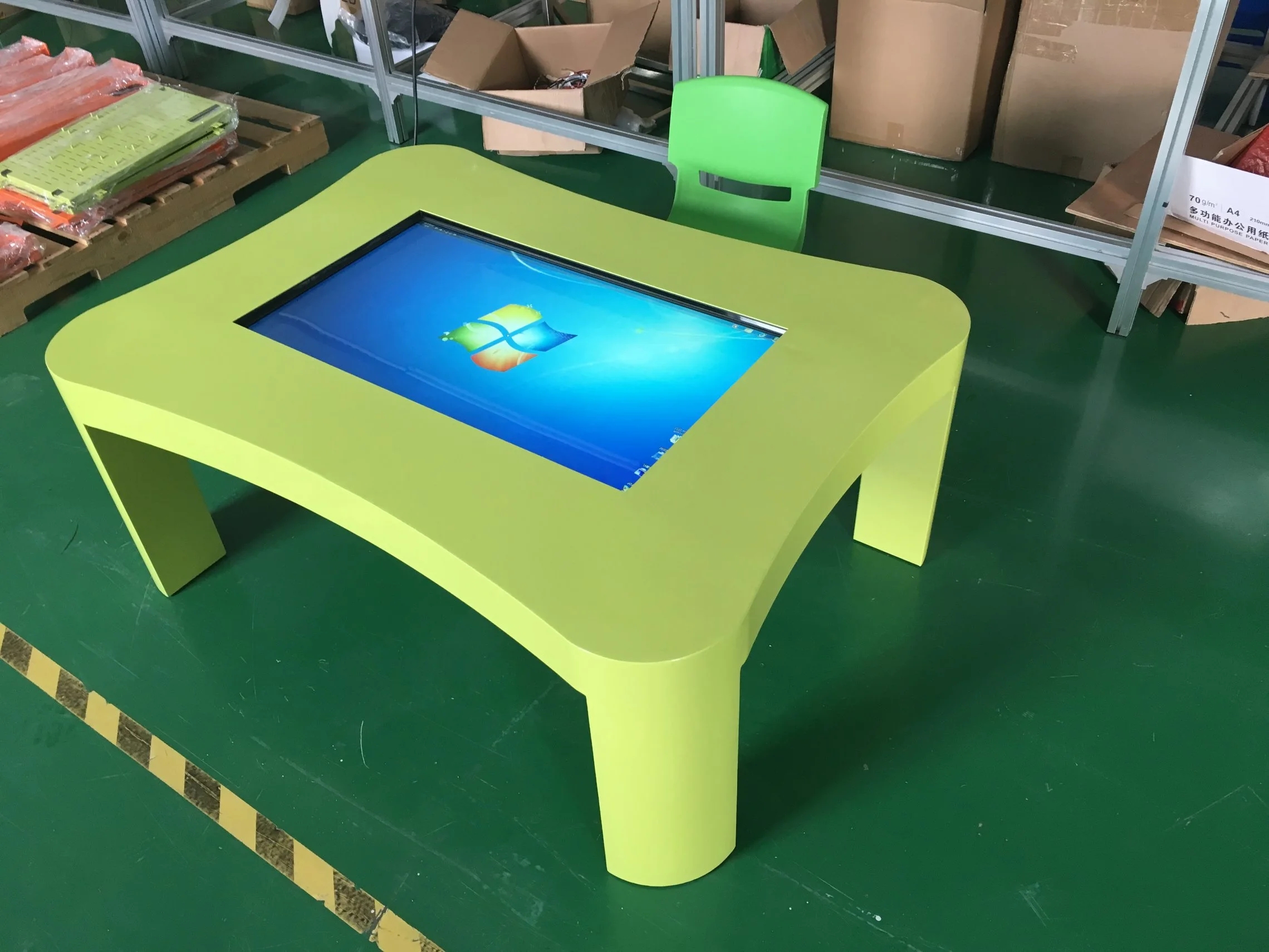 Custom Size Interactive Touch Screen Table Waterproof Touch Screen Smart Table For Kids Gaming