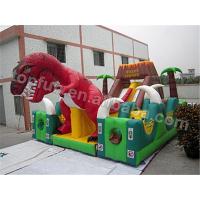 China Jurassic Park Theme Inflatable Playground / Adventurous Kid inflatable castle   factory