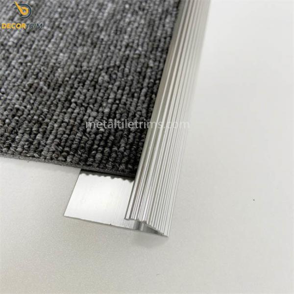 Quality Curved Edge Carpet To Vinyl Transition Strip Aluminum 6063 Material for sale