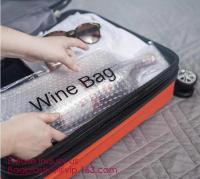 China Reusable protector cover holder bag,protector plastic bubble bags for wine bottles wine bottle cover, BIODEGRADALE, ECO factory