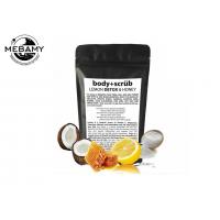 China Honey Coffee Organic Lemon Body Scrub Brown For Cellulite Acne Stretch Marks factory