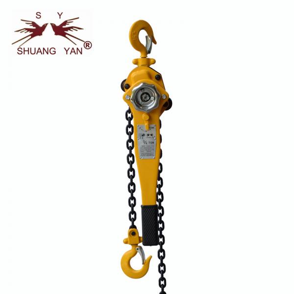 Quality 0.75T 1.5M Lever Chain Block G80 Grade Customized Color Manual Lift Speed for sale