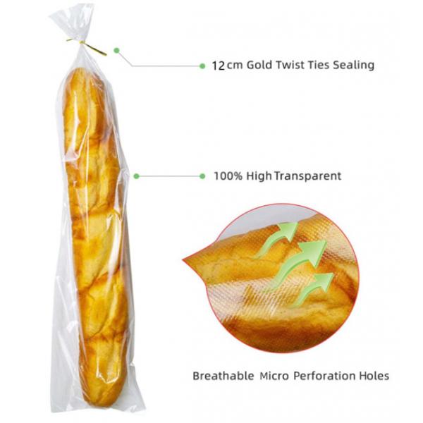 Quality Baguette Recycle Plastic Bread Bags Recycled And Eco Friendly for sale
