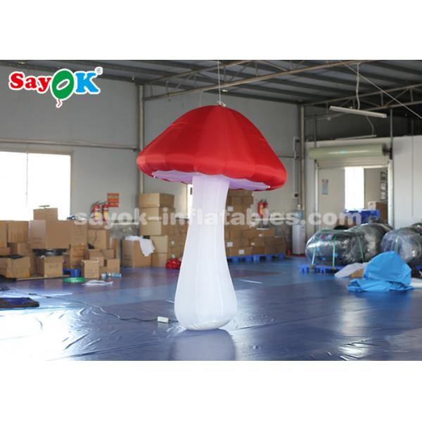 Quality 2.5m Height Inflatable Lighting Decoration Blow Up Mushroom For Events for sale