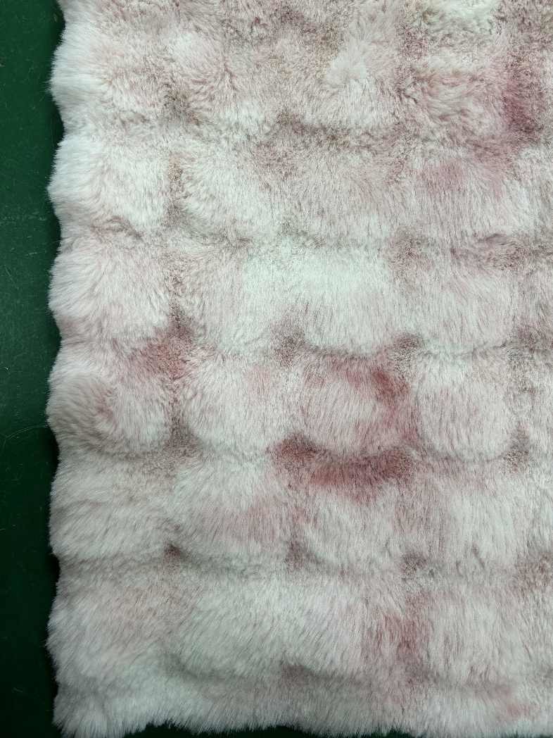 China Pink White Imitation Rabbit Hair Furniture Decoration Available factory