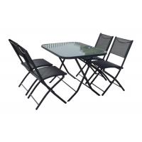 China Aluminum Frame Garden Folding Table And Chairs Rustproof For Event for sale