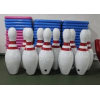 China 2.5m Tall White Blow Up Bowling Ball / Inflatable Human Bowling Set factory