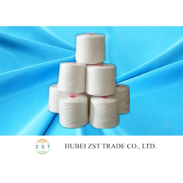 Quality 20/2 Raw White 100% Polyester Spun Yarn With Dyeing Tube for sale