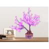 China LED Chinese Simulation Bonsai Resin Ornaments Decorative Lamp Peach Blossom Petals Apple Orange Potted Tree Lamp factory