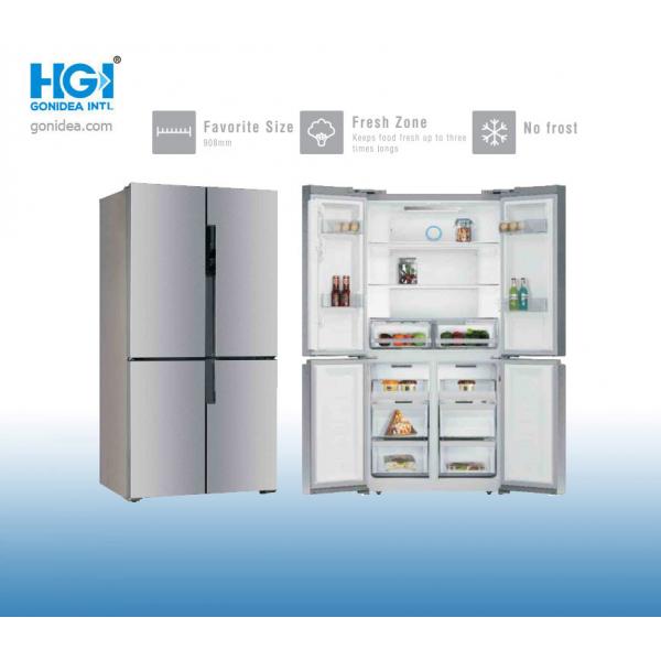 Quality Double Door Kitchen Frost Free Refrigerator Side By Side 490 Litre 41db for sale