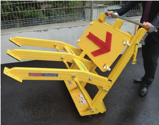 Quality 25kg Ral1023 Portable Vehicle Barricades for sale