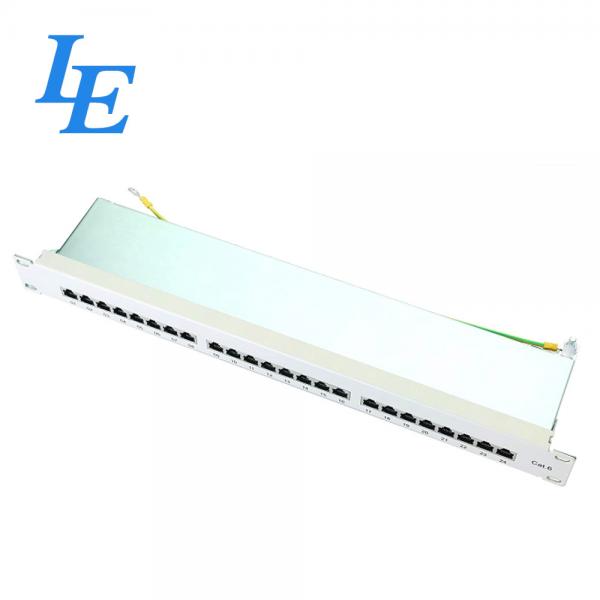 Quality 1U FTP 24 Port Network Patch Panel With Compatible Srews / Cable Ties Durable for sale