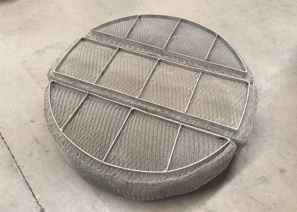 China Stainless Steel Mesh Pad Demister Industrial Standard HG/T 21618-1998 factory