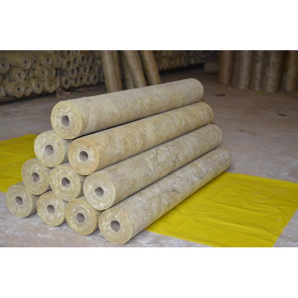 Quality Thermal Rockwool Pipe Insulation Light Weight Thickness 25mm - 100mm for sale