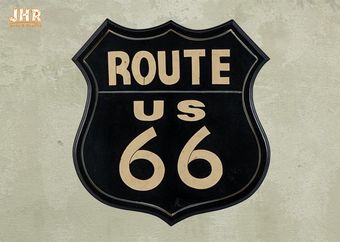 China Route 66 Key Box Wooden Wall Plaques Wooden Key Holders for sale