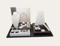 China Wholesale Good Quality Acrylic &amp;MDF Jewelry Display Set Counter Jewellery Stand factory