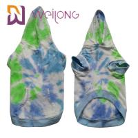 China Cotton French Terry Tie - Dye Pet Hoodie House Dog Hoodies factory