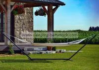 China Extra Large Steel Hammock Stand , Tri Beam Hammock Stand With Foot Plate Spreader Bar Hammocks factory