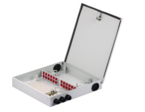 Quality 24 Cores Fiber Optic Distribution Box , Outdoor Waterproof Terminal Box for sale