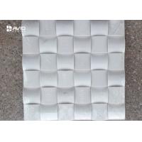 China Yugoslavia White Marble Mosaic Tile For Wall / Floor Decoration 36 Pcs Sheet factory