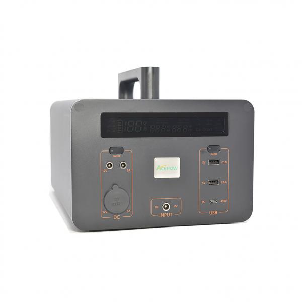 Quality ISO9001 Lithium Portable Power Station  Outdoor Camping Power Supply 1100watt for sale