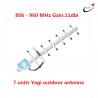 China New External Outdoor Yagi Wifi Antenna for 800 850 900 MHz 13dbi Yagi for cell phone signal booster factory