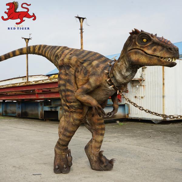 Quality High Interactivity Animatronic Realistic Raptor Costume With Movement / Sound for sale