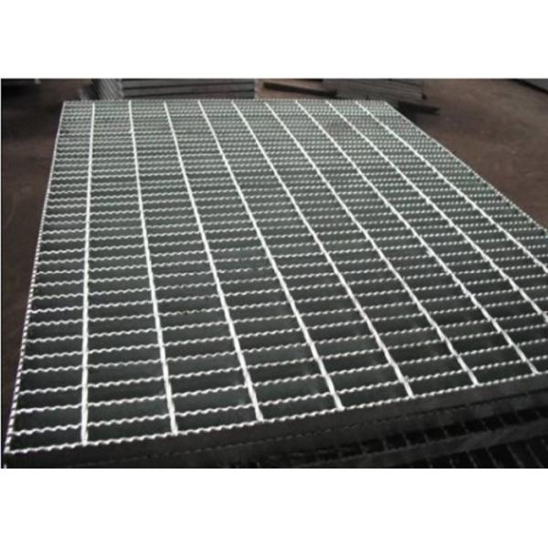 Quality 19-W-4 Serrated Steel Grating / Open Grate Stair Treads Galvanized Steel for sale