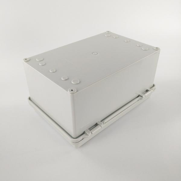 Quality Bottom Plate 29x19x14cm Hinged Lock Enclosures Polycase for sale