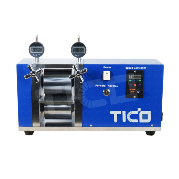 Quality Pouch Cell Battery Electrode Rolling Press Machine with Digital Micrometer for sale