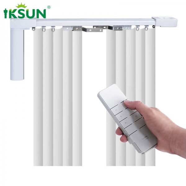 Quality 110V Motorised Electric Curtain Rail Track White Color For Room Windows for sale