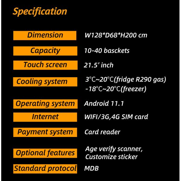 Quality Farm Produce Smart Fridge Vending Machine For Vegetable Fruit for sale