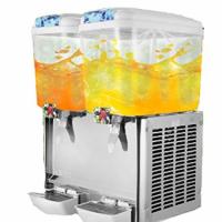 China Commercial Cold Beverage Dispenser / Fruit Juice Dispenser Machine Double Head factory
