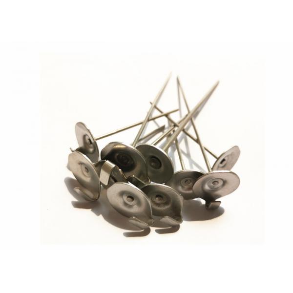 Quality Galvanized Steel Heat Shield Blankets Dome Cap Lacing Anchor Pins for sale