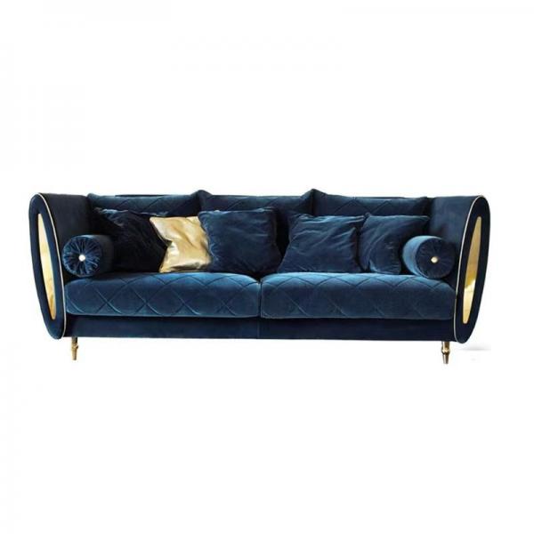Quality Velvet Haven Cozy Luxurious Lazy Sofa With Seating For Hotel Room for sale