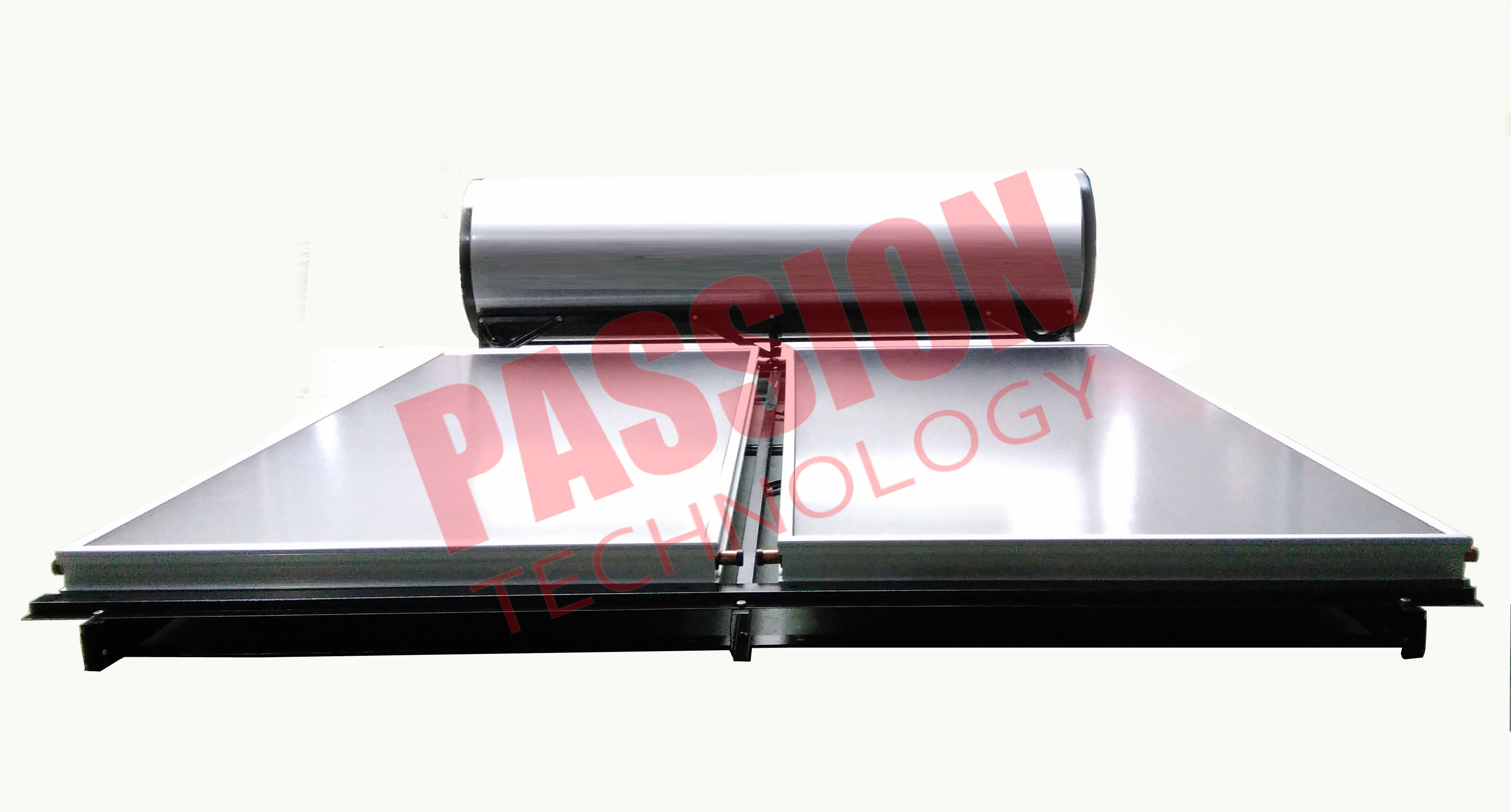 China Rooftop Germany Blue Film Coating Pressurized Flat Panel Solar Water Heater factory